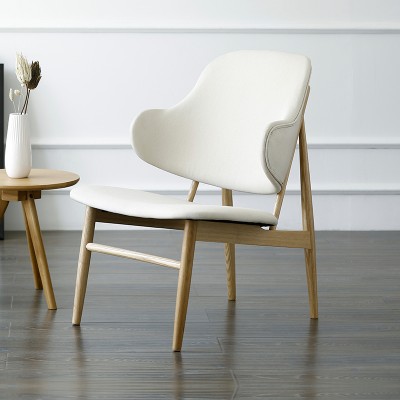 物也大王椅北欧客厅简约日式现代单人实木休闲设计师沙发椅