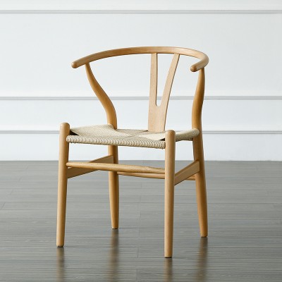 物也 y椅实木日式温莎圈椅新中式家具 现代简约靠背北欧餐椅