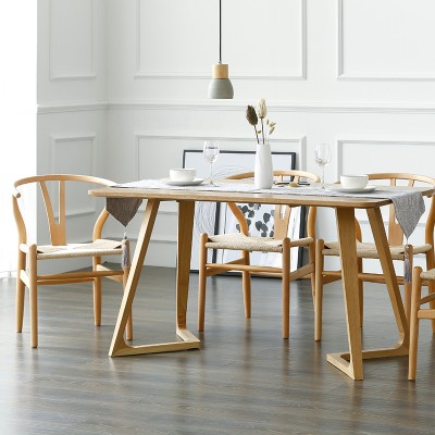 物也 y椅实木日式温莎圈椅新中式家具 现代简约靠背北欧餐椅