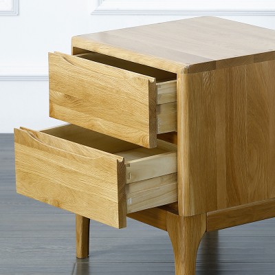 北欧实木床头柜简约现代日式储物柜白橡木小户型简易床头柜子