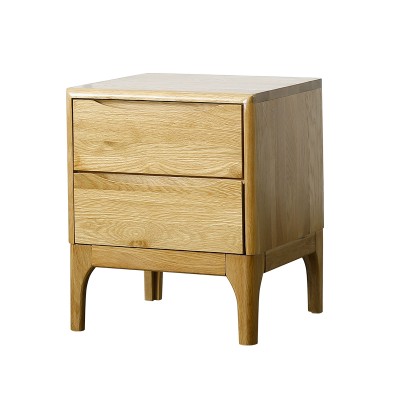 北欧实木床头柜简约现代日式储物柜白橡木小户型简易床头柜子