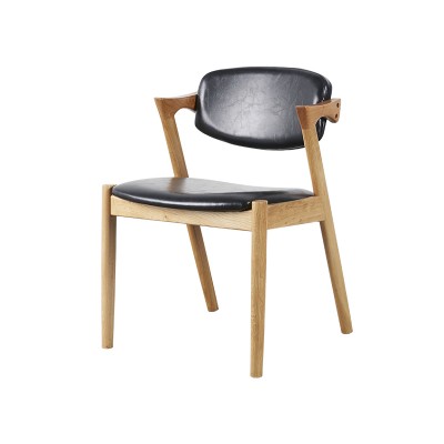 物也实木椅简约成人咖啡北欧家用书桌椅组合创意现代靠背餐椅