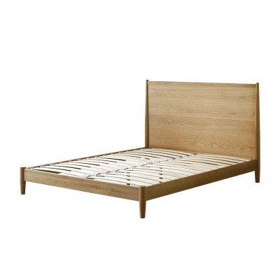 北欧实木床橡木1.5米单人小户型现代简约日式家具主卧1.8米双人床