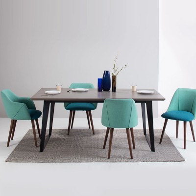 物也北欧餐椅水曲柳家具实木休闲创意椅子简约现代餐桌椅组合