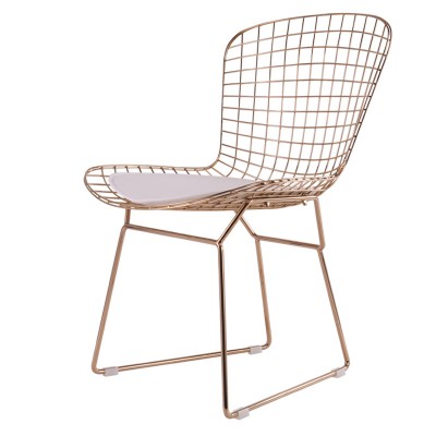 Nimo尼摩 铁丝椅镂空椅现代简约铁艺餐椅设计师休闲金属咖啡椅子