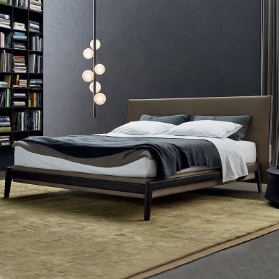 Nimo尼摩 北欧床双人布艺床1.5米实木床1.8米欧式床创意设计师床