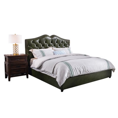  Barlow美式简约皮艺床小户型软体床软靠双人床婚床1.8米
