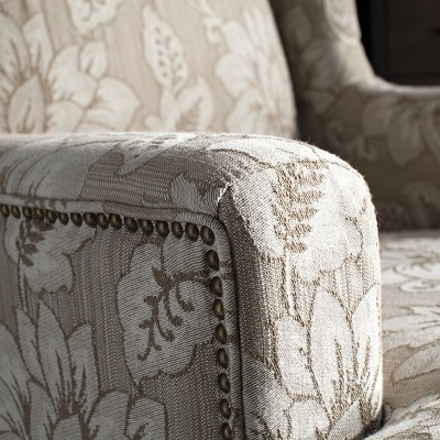 Firenze美式复古沙发椅布艺可拆洗小户型客厅卧室休闲椅