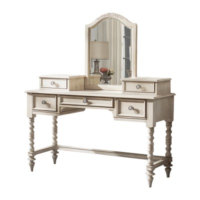 Trunk美式实木化妆桌公主梳妆台柜卧室组装家具复古储物