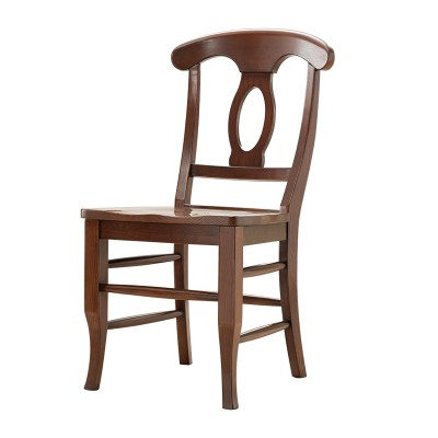 海顿餐椅(水性漆) 美式餐椅实木餐椅餐厅家用O型靠背椅子无扶手
