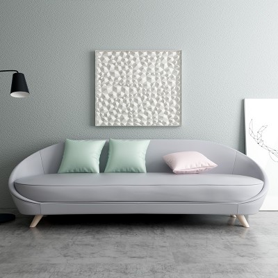 北欧沙发小户型客厅现代简约三人双人单人整装皮艺沙发绿黄灰粉色