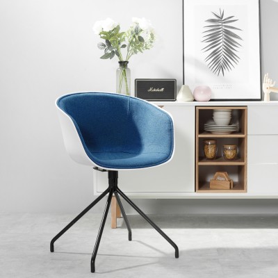 muno北欧椅子软包靠背餐椅现代简约家用创意办公电脑休闲书桌椅