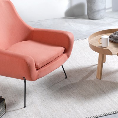muno北欧风格单人布艺椅子沙发现代简约客厅卧室阳台小户型家具