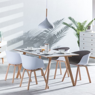 muno北欧风格实木餐桌椅组合家用小户型家具现代简约休闲桌子