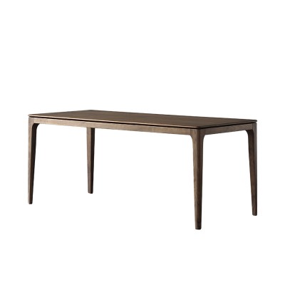 物也HZ3/原创北欧黑胡桃实木餐桌长方形现代简约原木家具