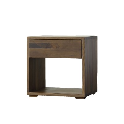 物也HG2北欧设计师简约床边柜单屉卧室储物柜实木床头柜
