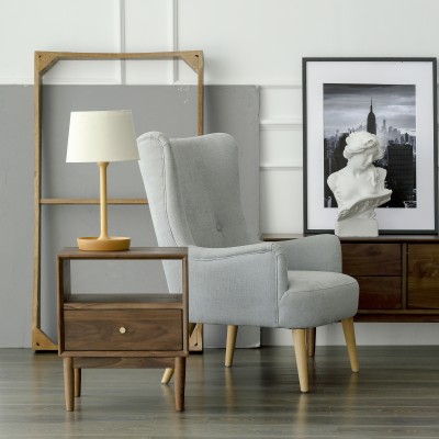 物也/HF10北欧设计师布艺沙发现代简约小户型客厅单人沙发