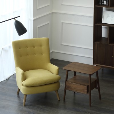 物也/HF6北欧布艺沙发卧室单人小户型客厅办公设计师家具