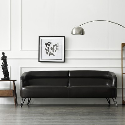 物也HF1北欧设计师家具现代简约客厅真皮单人三人组合沙发