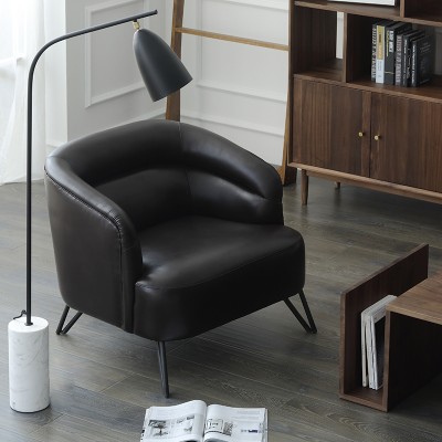 物也HF1北欧设计师家具现代简约客厅真皮单人三人组合沙发