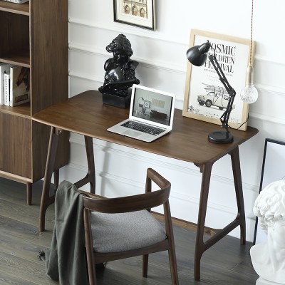 物也HZ1原创设计师家具 黑胡桃木书桌书房家用办公写字桌