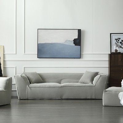 物也/HF8北欧沙发客厅三人现代简约ins小户型布艺沙发组合