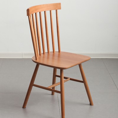 「樱桃木韩椅」北欧实木餐椅简约休闲日式椅子餐厅咖啡店酒店设计