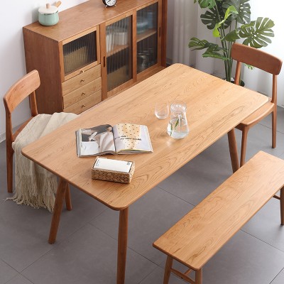 「晴天餐桌」六月新品 原创北欧樱桃木餐桌日式实木桌子原木家具