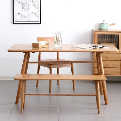 「晴天餐桌」六月新品 原创北欧樱桃木餐桌日式实木桌子原木家具