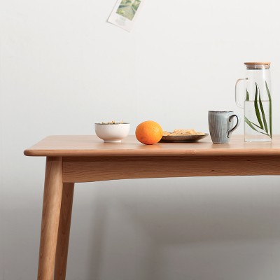 「德纳斯樱桃木餐桌」北欧实木风格饭桌日式原木小户型餐桌椅组合