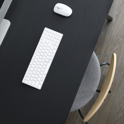 skagen书桌 北欧简约现代风格家用轻奢电脑学生创意黑色实木书桌